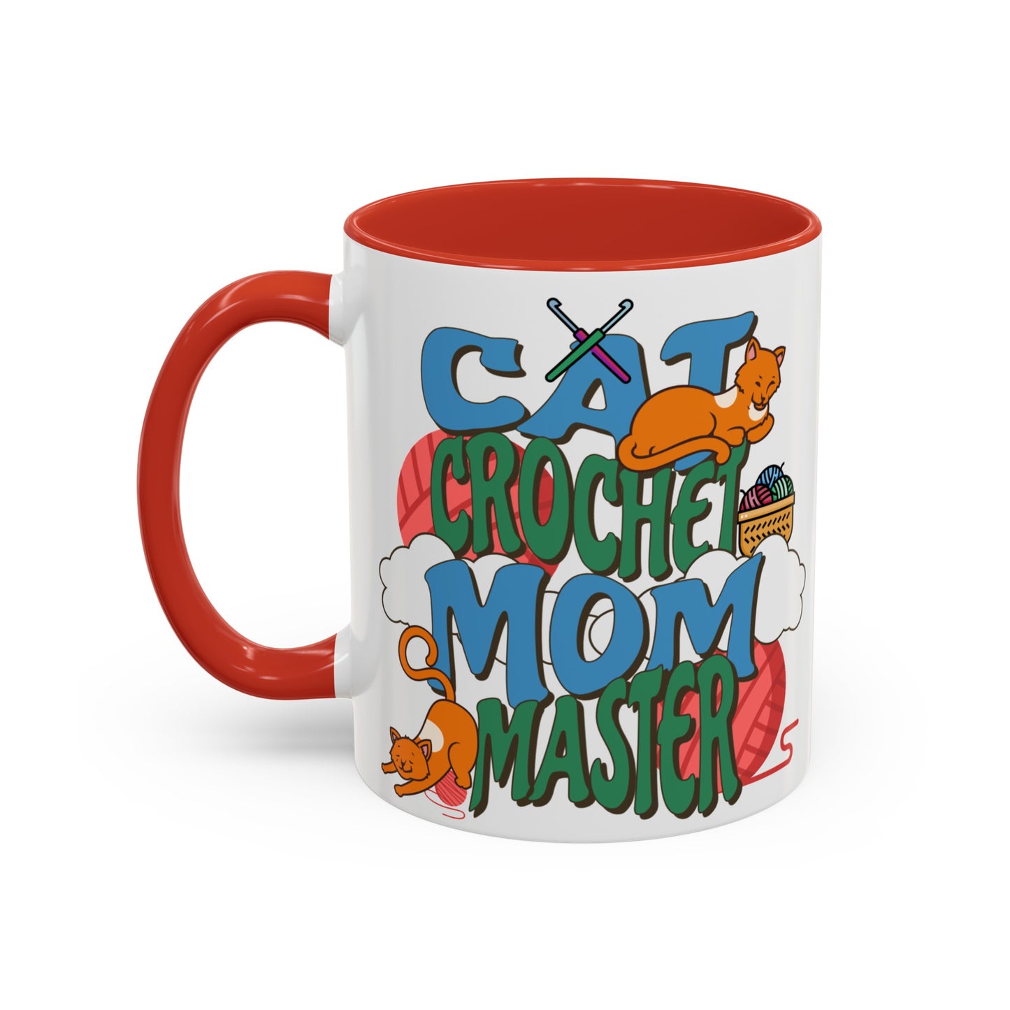 Crochet Cat Mom Mug, 11oz